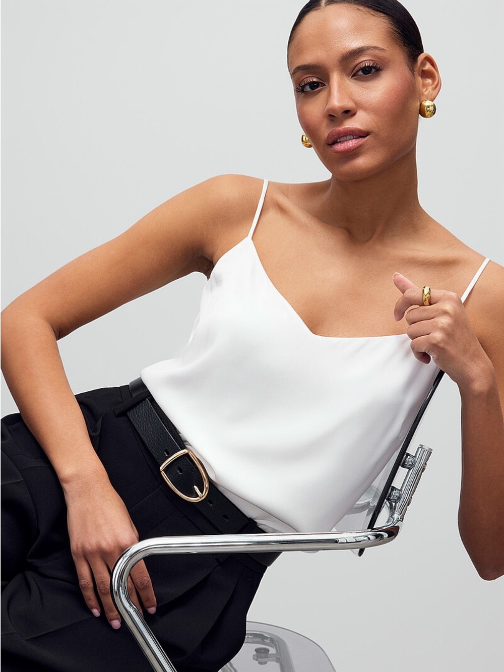 Simons Contemporaine White Cami